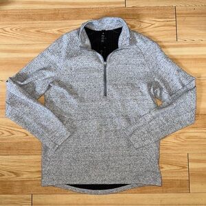 lululemon athletica Gray Quarter-Zip Sweatshirt at ease